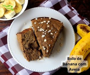 Bolo de Banana com Aveia