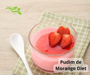 Pudim de Morango Diet