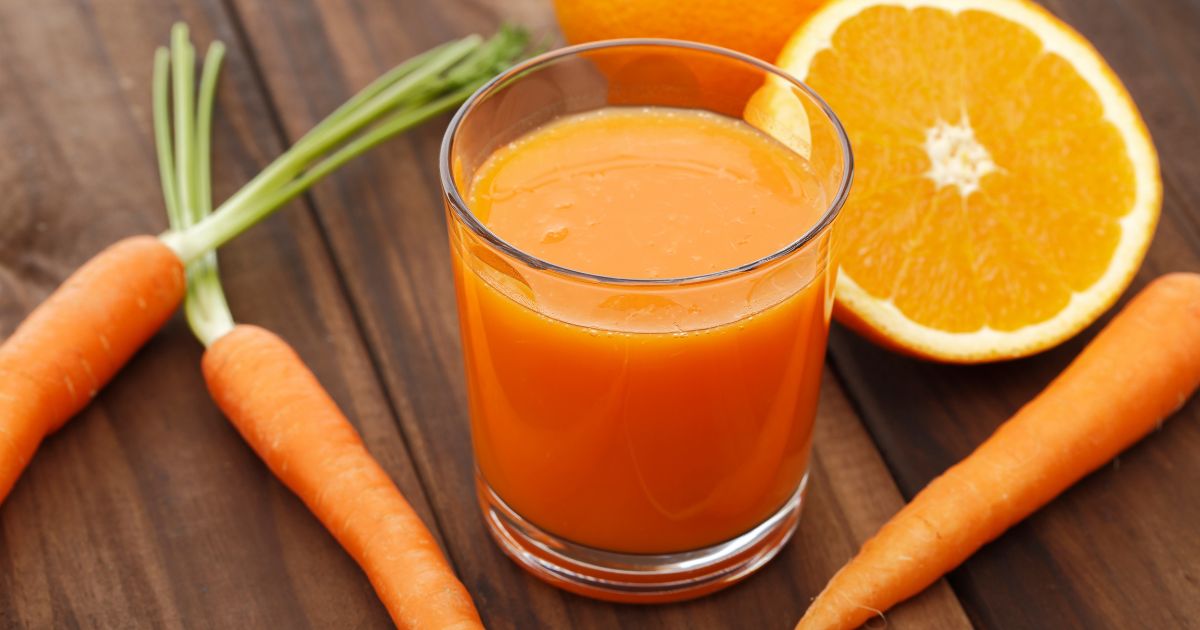 Suco de Laranja com Cenoura e colágeno