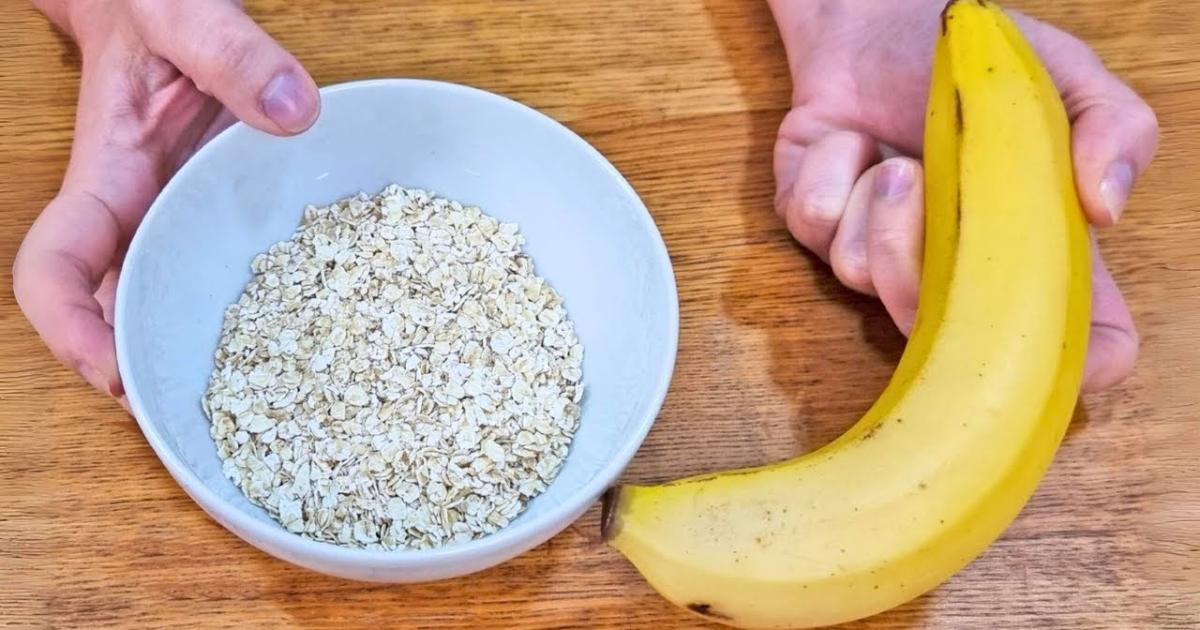 pão de banana com aveia