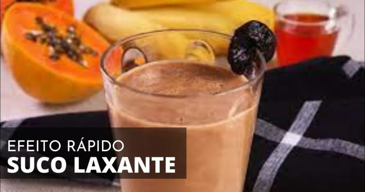 Beba esse suco Laxante natural Efeito rápido Solta o intestino preso