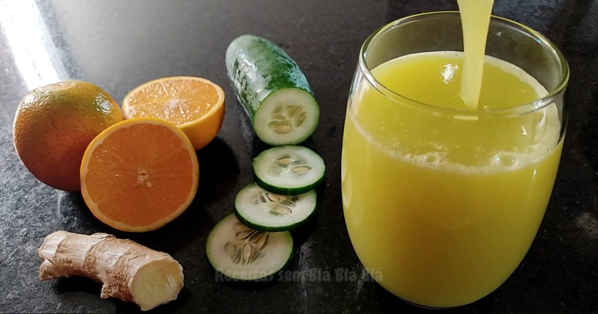 Benefícios do Suco de Pepino, Laranja e Gengibre