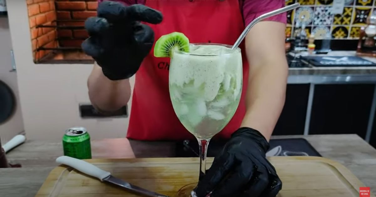 Como Fazer Drink de Kiwi e Energético sem Álcool Perfeito