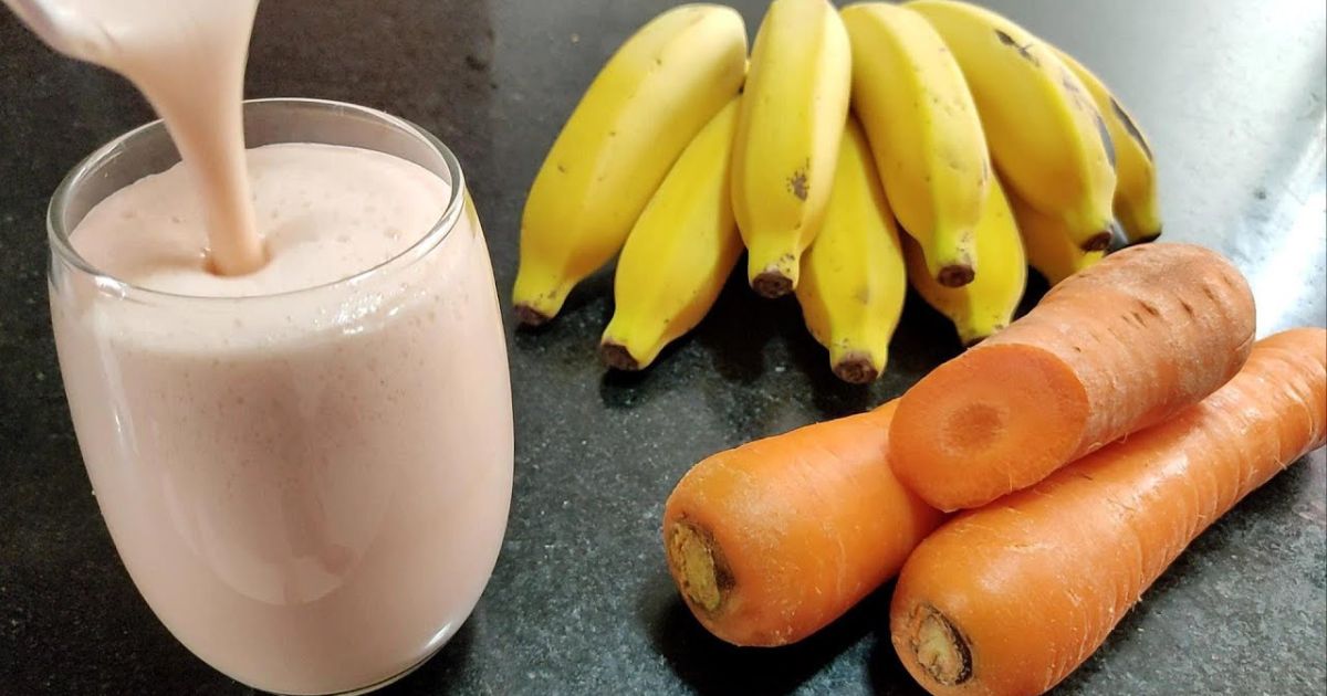 Receita de Suco de Cenoura com Banana