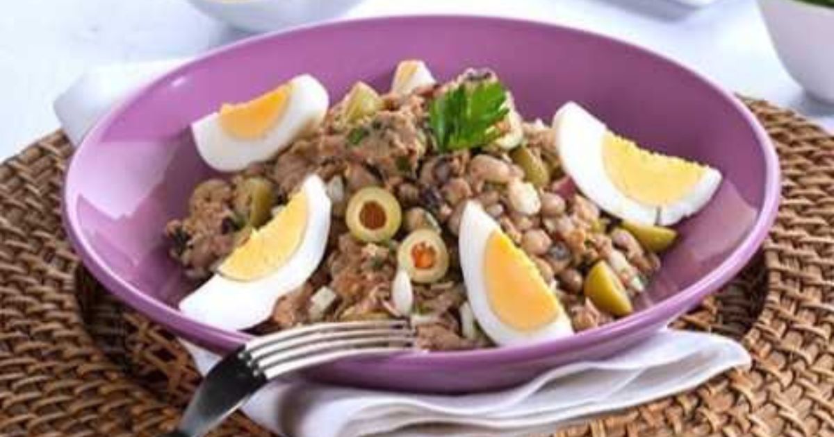 Salada de Feijão Fradinho com Atum uma opção saudável e deliciosa