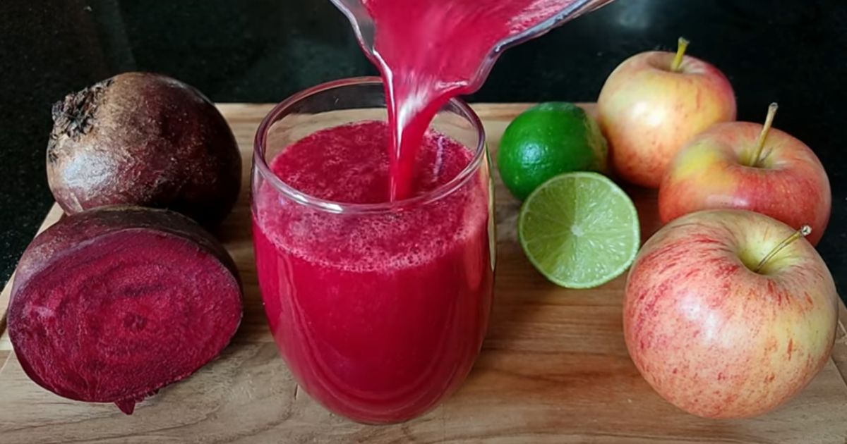 Suco de Beterraba com Limão e Maçã