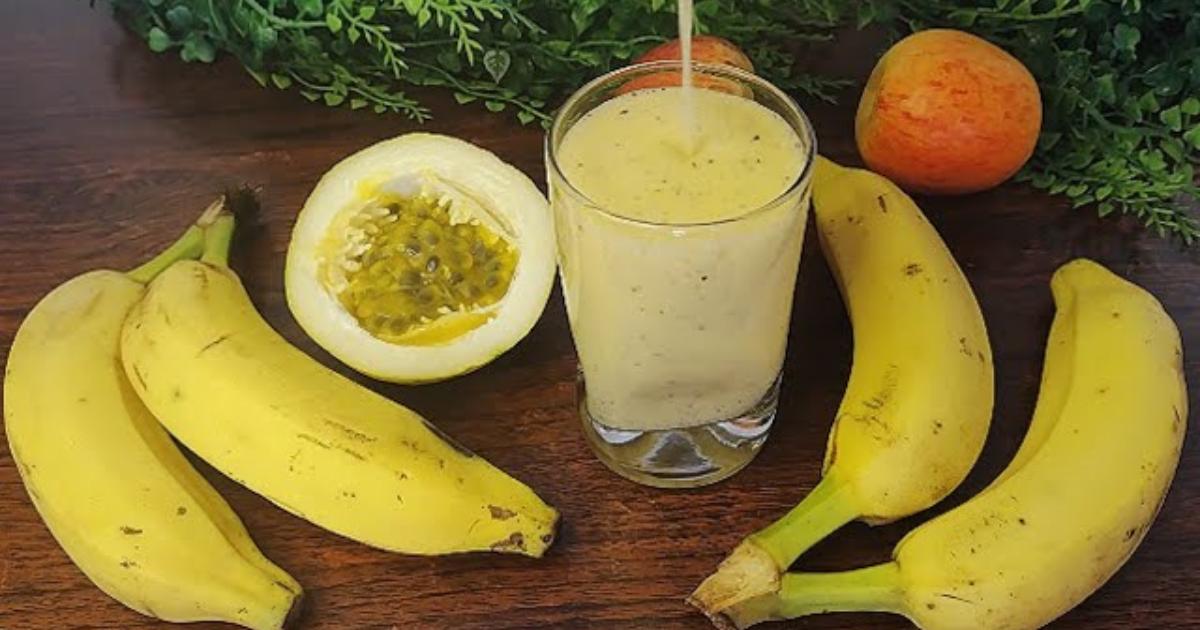 Suco de maracujá com banana: saudável, refrescante e cheio de benefícios!