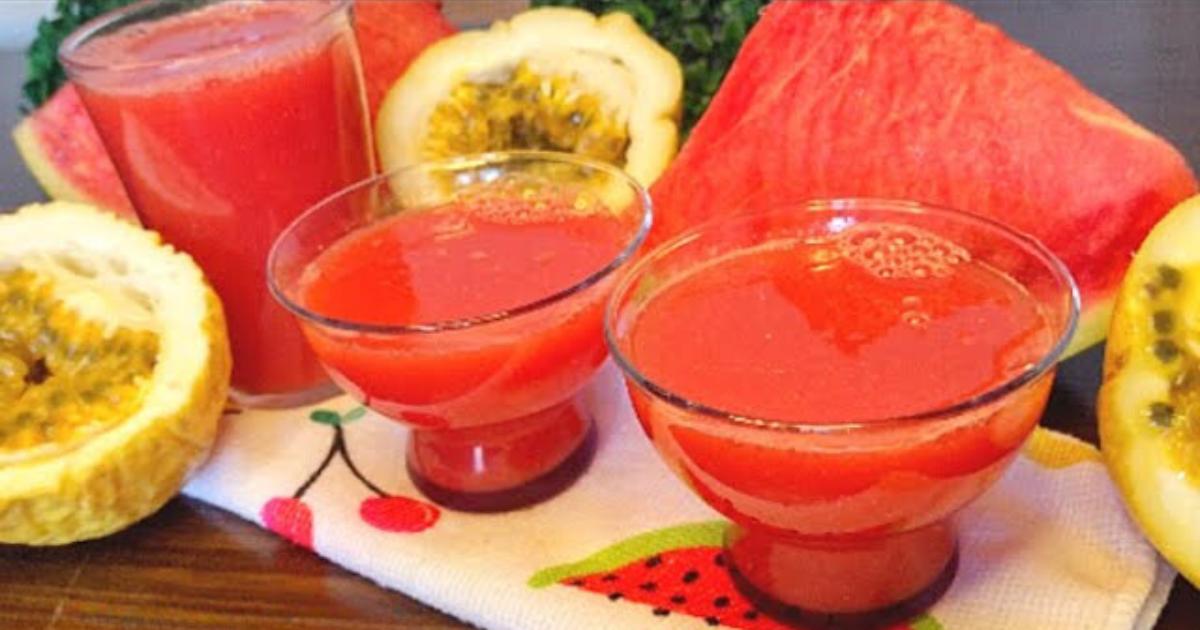 Suco de melancia com maracujá: saudável, refrescante e cheio de benefícios!