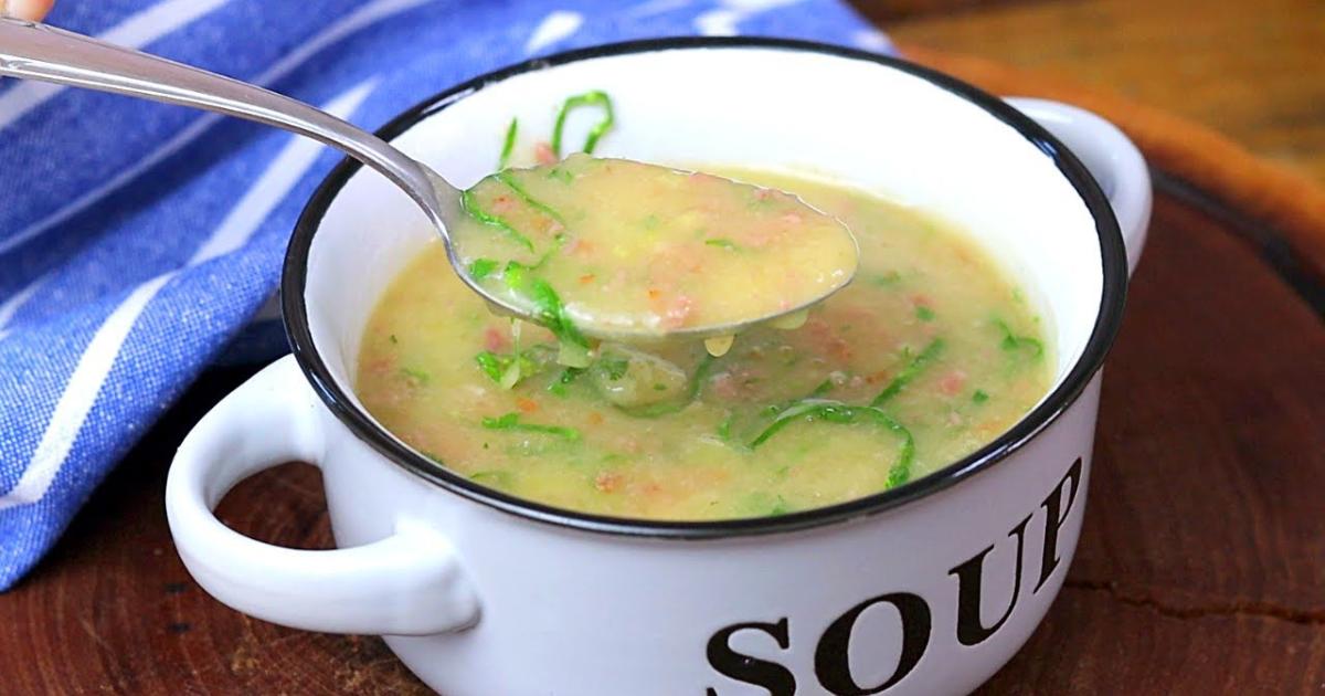 Caldo de mandioca com calabresa cremoso e irresistível!