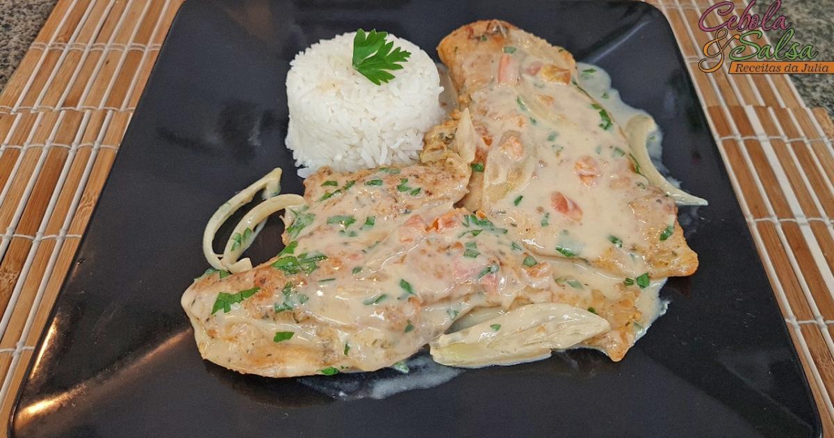 Filé de frango cremoso light perfeito para dieta em 2025.