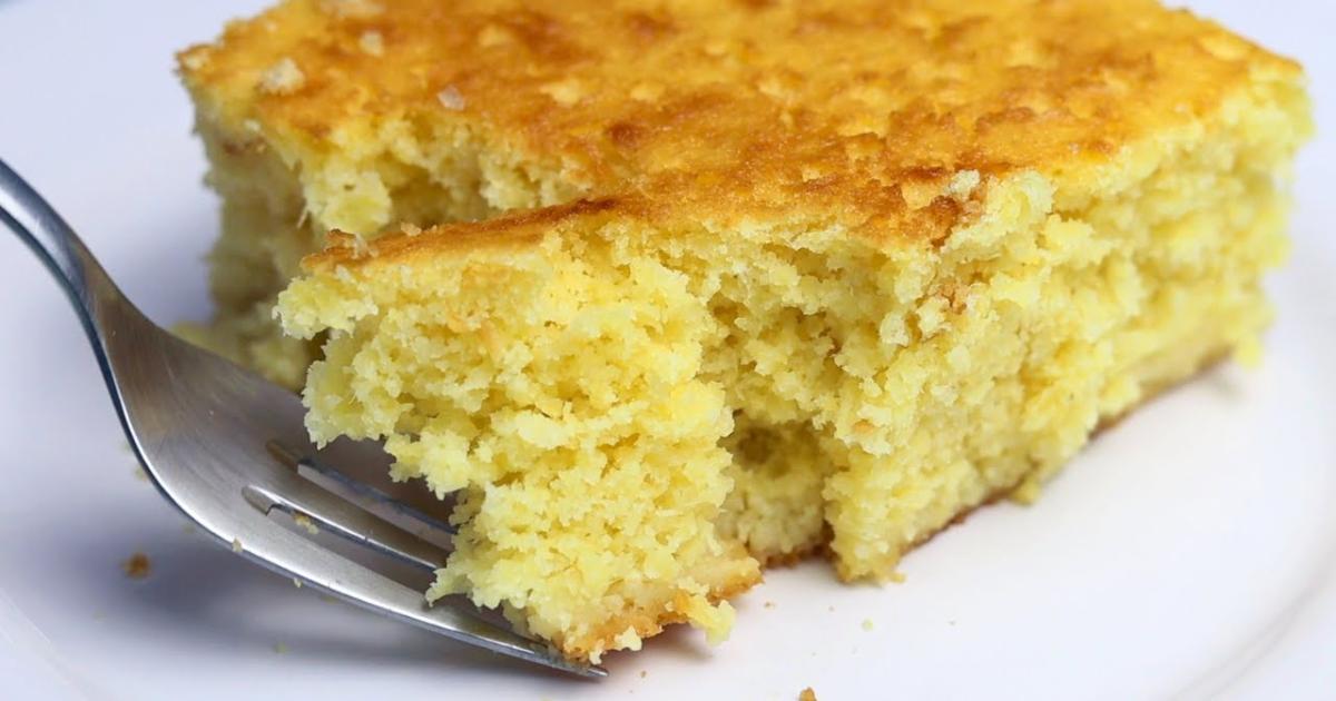 O verdadeiro bolo de milho de espiga sem farinha de trigo.