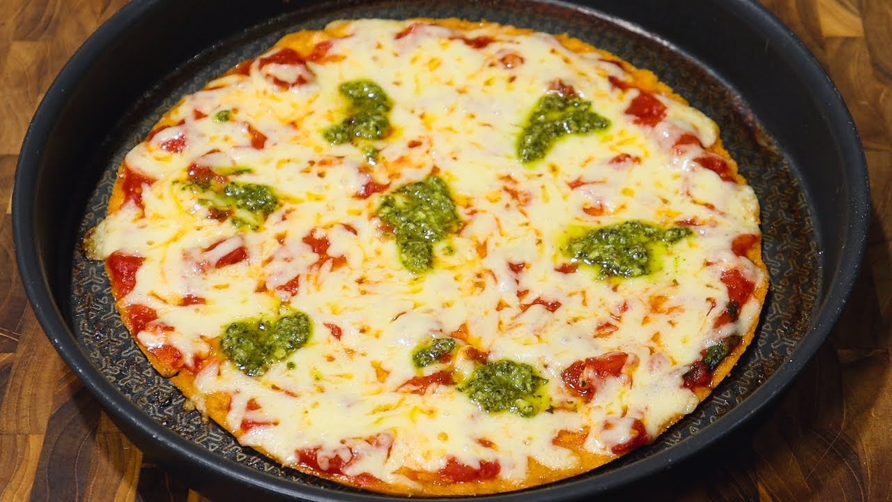 Pizza Low Carb de Frango