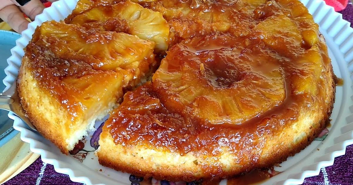 Receita de bolo de abacaxi com coco sem farinha de trigo.