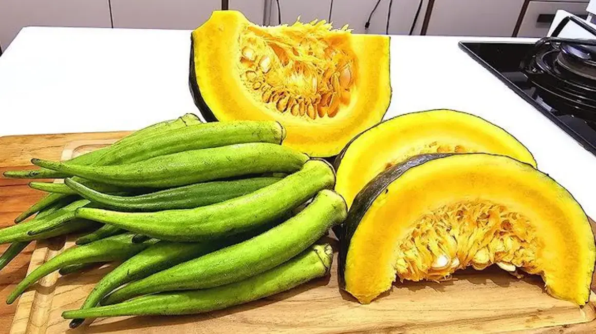 Receita de Refogado de Quiabo e Abóbora Simples e Saboroso para o Dia a Dia