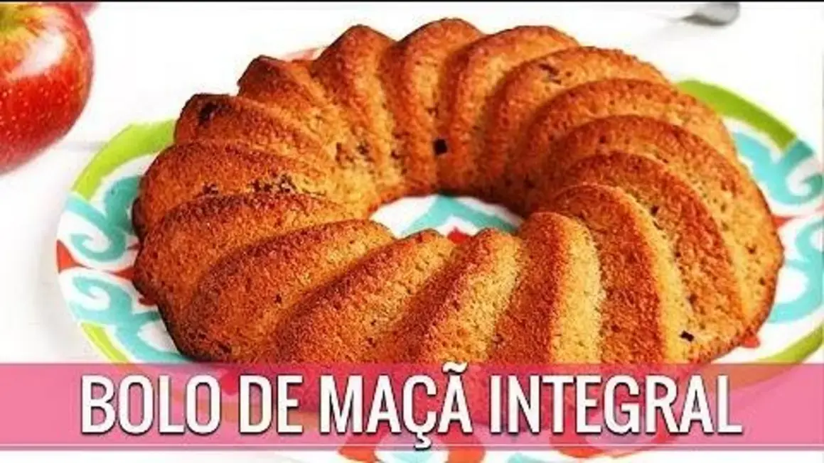 Receita de Bolo de Maçã Integral Sem Glúten e Sem Lactose de Liquidificador Fácil e Delicioso