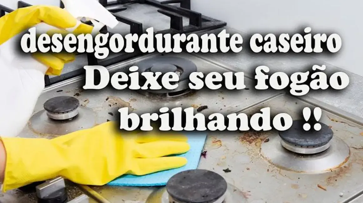 Receita de Desengordurante Caseiro para Deixar Meu Fogão Sempre Limpo e Brilhante