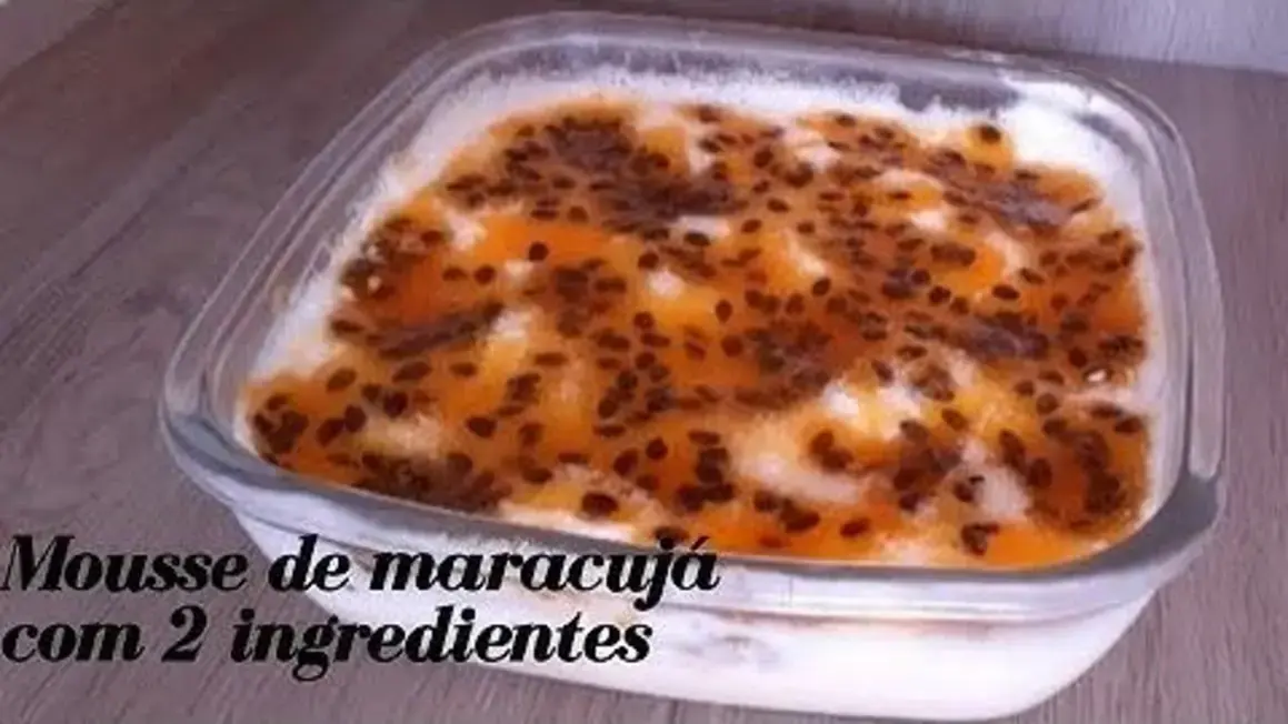 Receita de Mousse de Maracujá Cremosa Que Eu Faço Com Apenas 2 Ingredientes