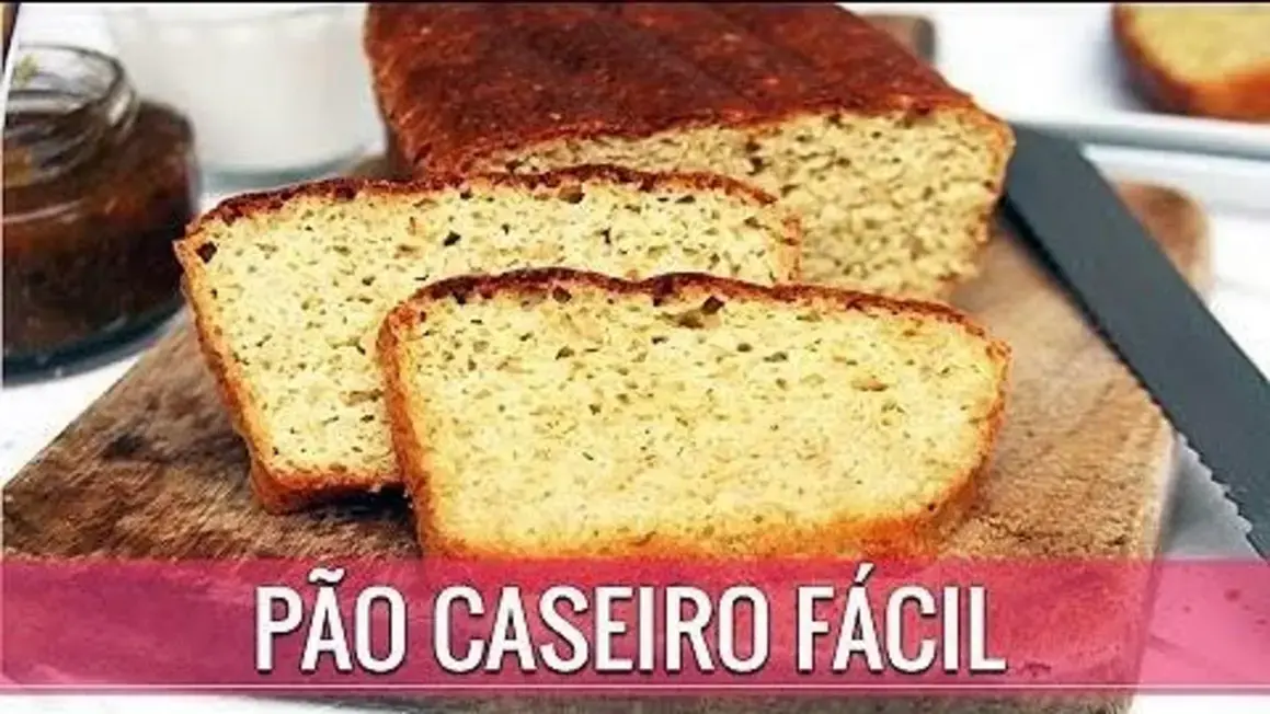 Receita de Pão Caseiro Fácil com Grão-de-Bico Sem Glúten e Sem Lactose Delicioso