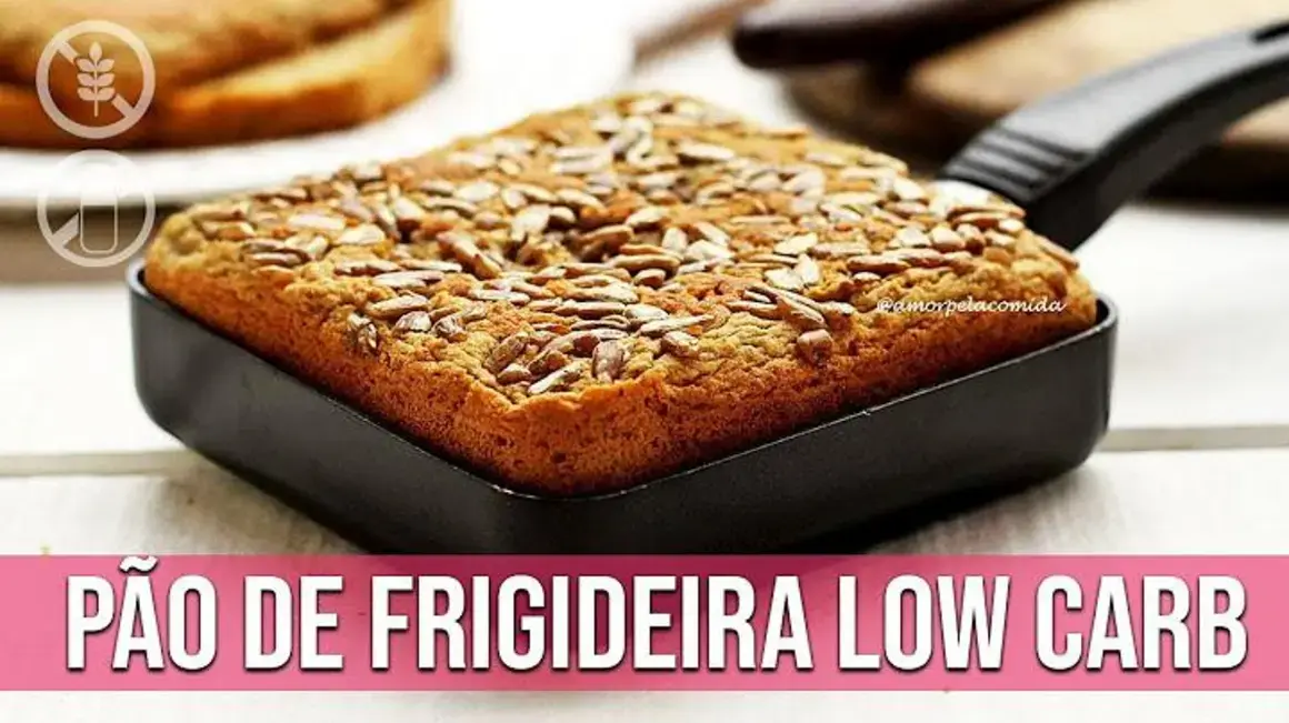 Receita de Pão de Frigideira Low Carb Sem Glúten Sem Lactose para o Café da Manhã
