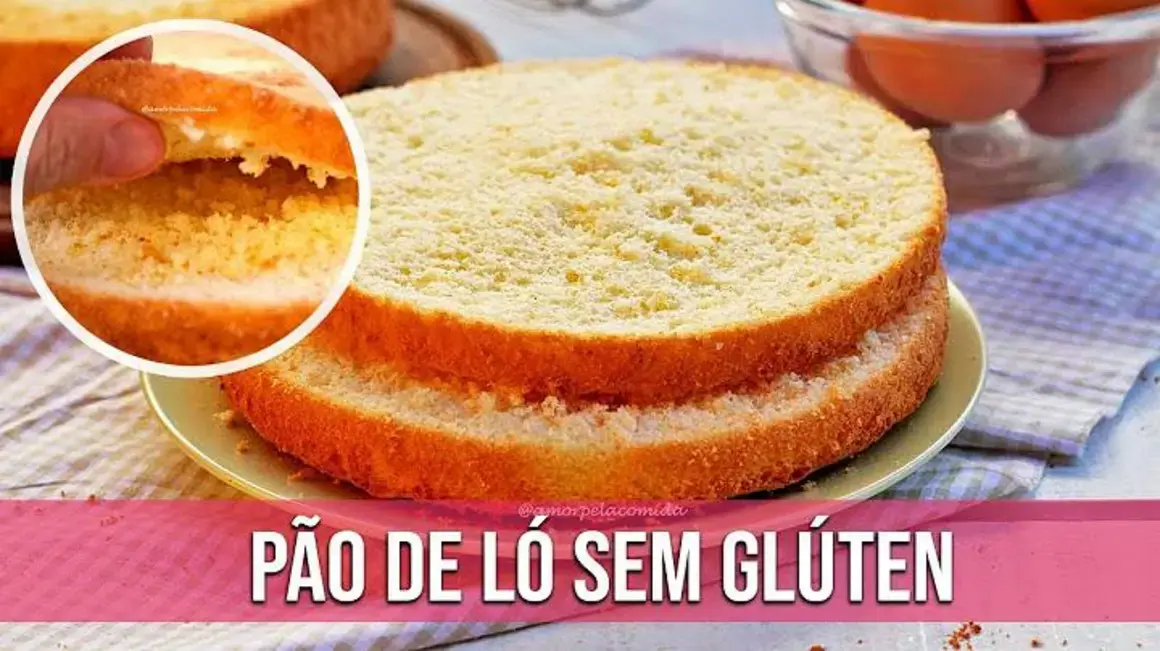 Receita de Pão de Ló Sem Glúten Econômico com 3 Ingredientes Super Prático