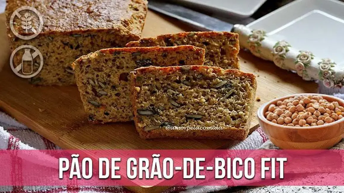 Receita de Pão Fit de Liquidificador com Grão-de-Bico Fácil e Saudável para o Dia a Dia