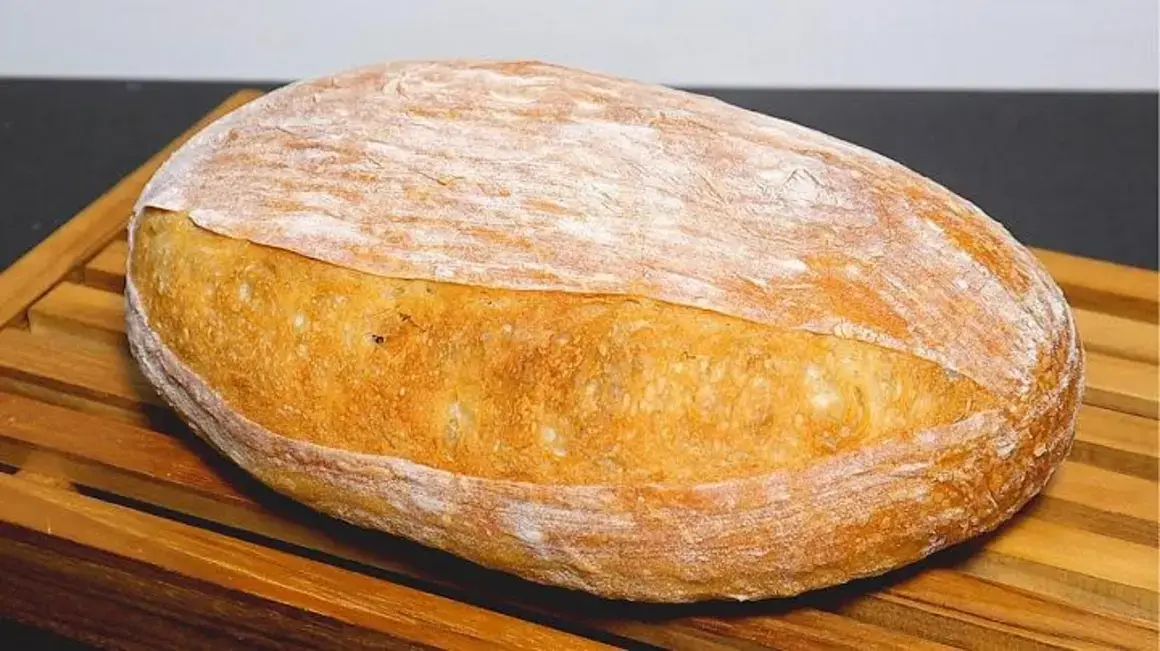 Receita de Pão Italiano Caseiro Feito com Trigo Comum e No Forno Convencional