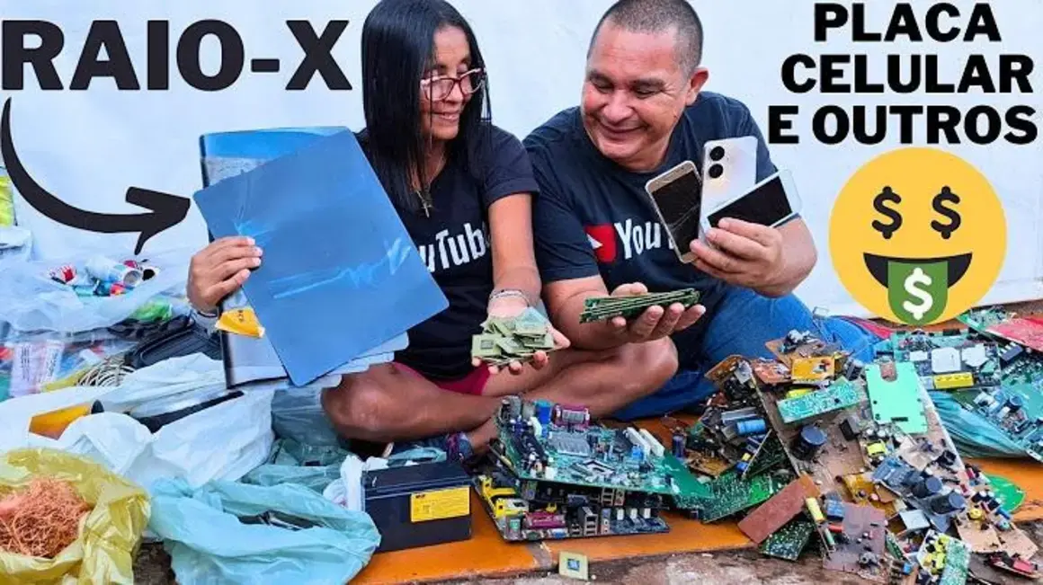 Receita de quanto vale o quilo de placa eletrônica, celular e raio-X?