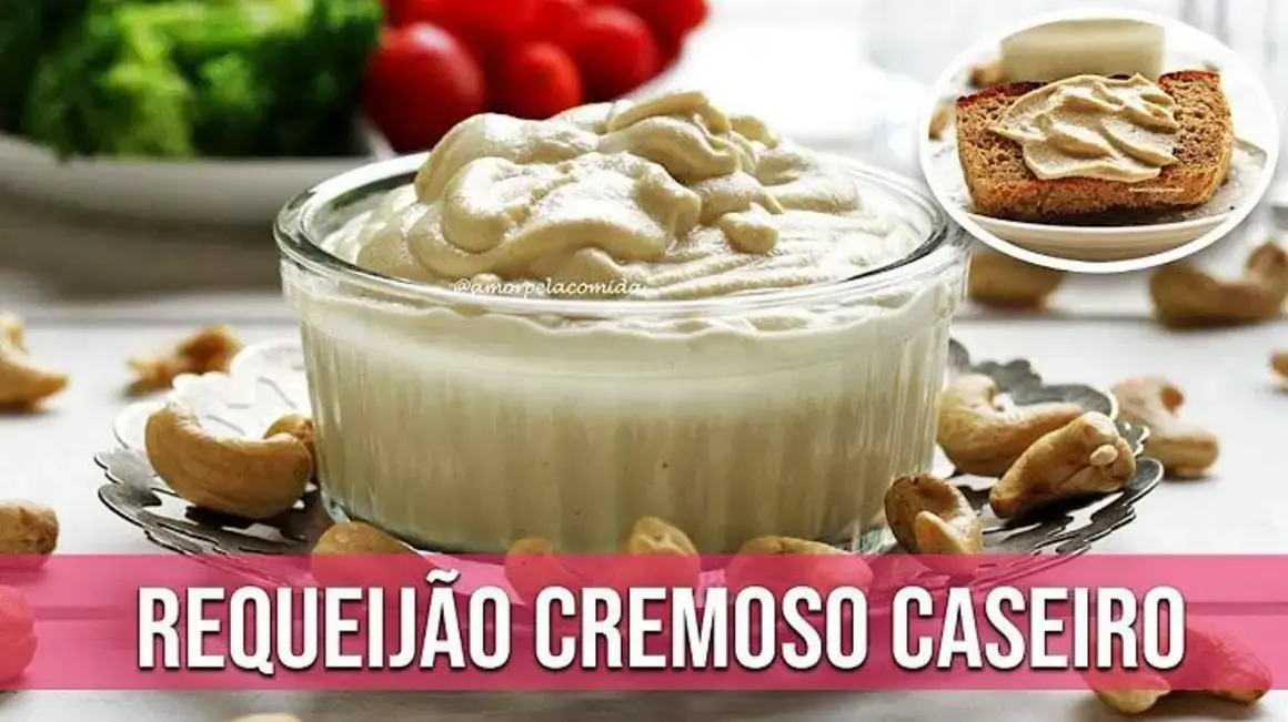 Receita de Requeijão Cremoso Caseiro com 3 Ingredientes Sem Leite Delicioso