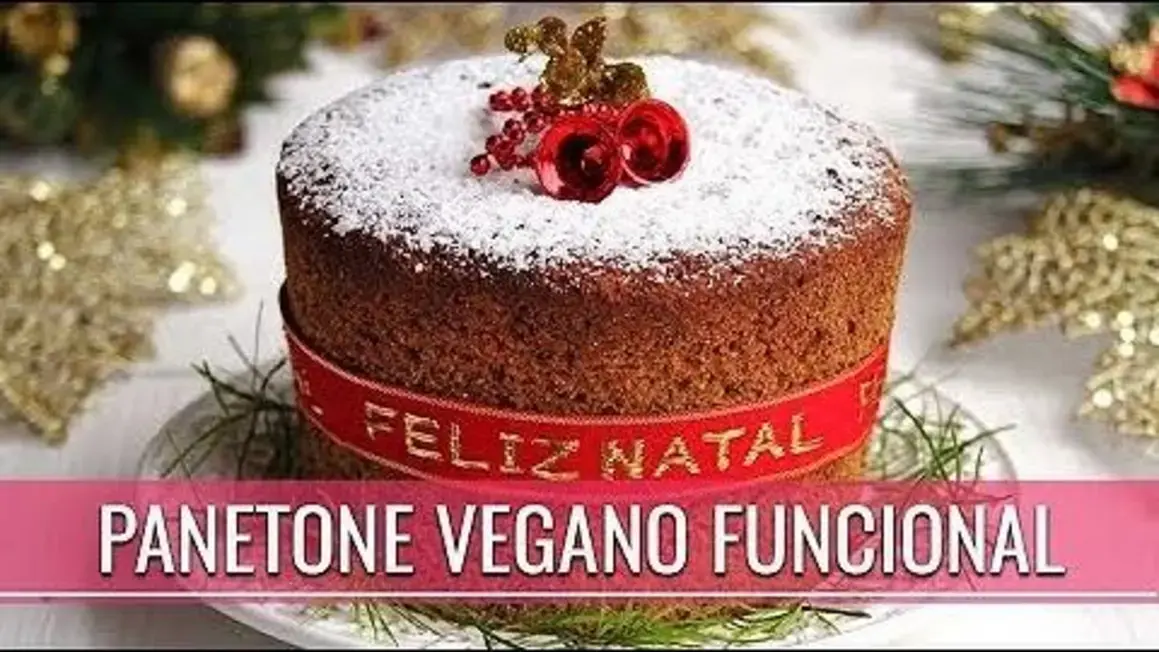 Receita de Panetone Vegano Funcional Sem Açúcar, Sem Glúten e Sem Ovo