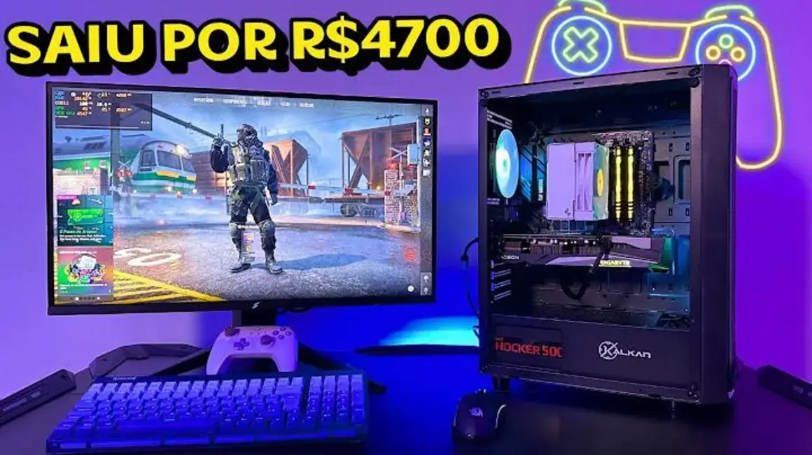 Receita de PC Gamer Para Durar Muito: Ryzen 5700X e RX 7600 em Equilíbrio