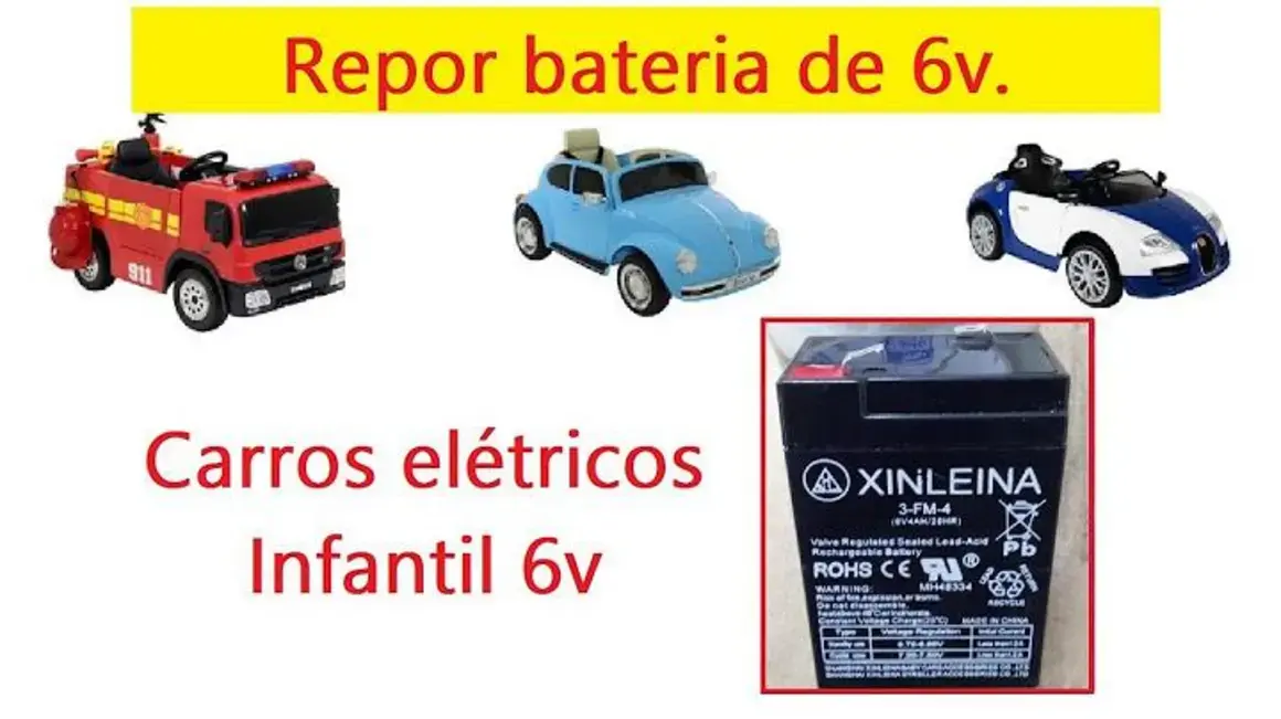 Receita de Como Repor a Bateria de 6V do Meu Carro Elétrico Infantil de ...
