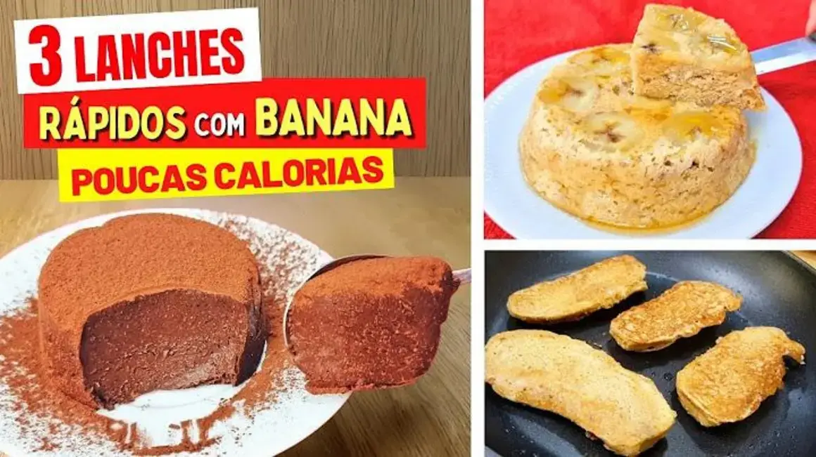 Receita de Banana: 3 Práticas Opções Sem Açúcar e Trigo em Apenas 5 Minutos!
