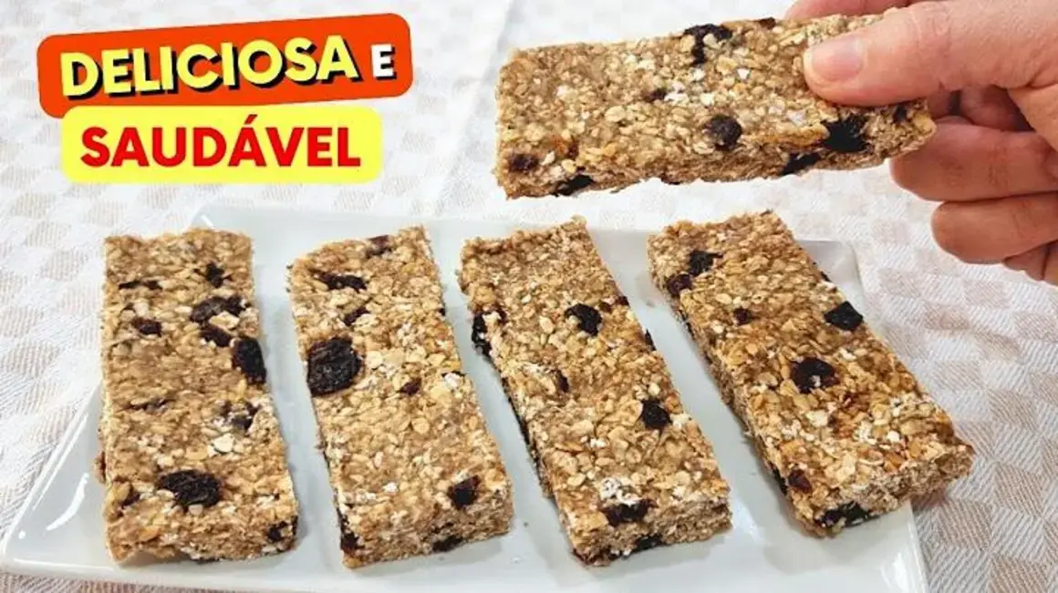 Receita de Barra de Cereal Deliciosa e Saudável: Sem Açúcar, Rápida e Fácil