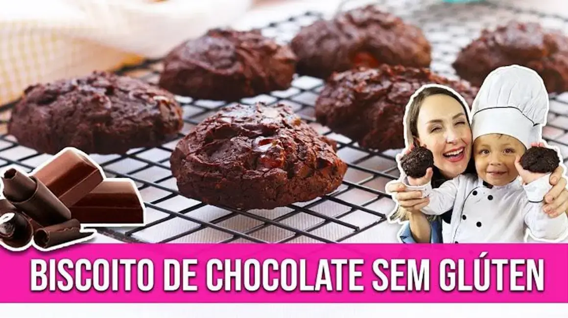 Receita de Biscoito Chocolate Sem Glúten Fácil Sem Lactose que eu adoro fazer