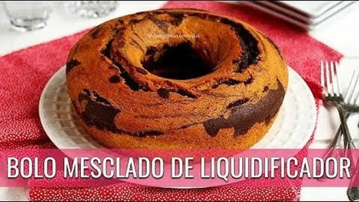 Receita de Bolo Mesclado Simples de Liquidificador Sem Glúten e Sem Lactose