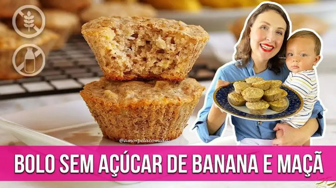 Receita de Bolo Sem Açúcar de Banana e Maçã: Uma Delícia Saudável e Fácil de Fazer